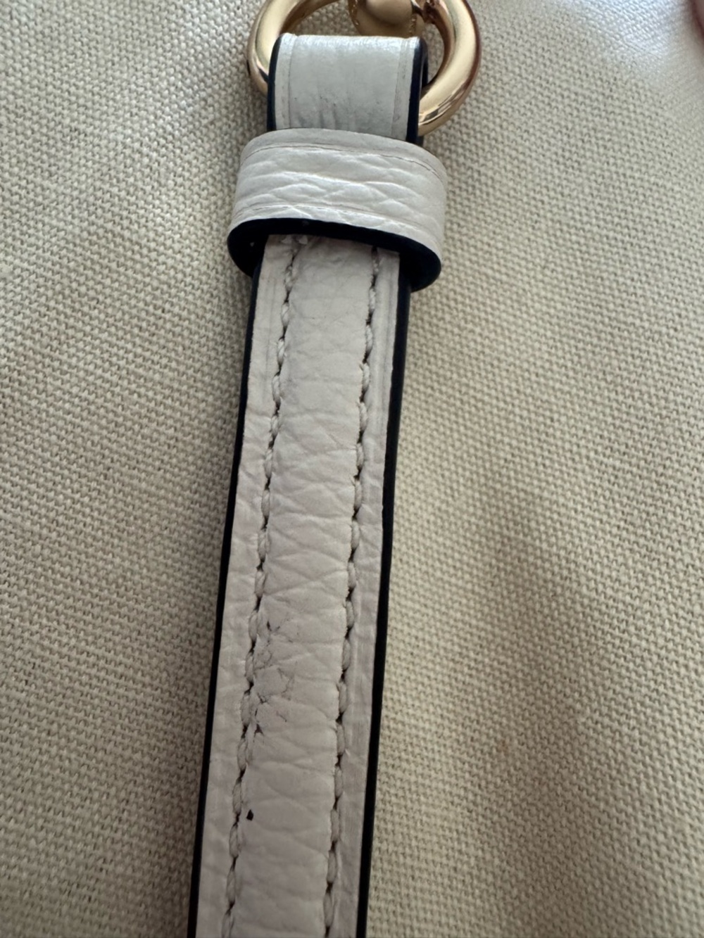 Coach Prairie Satchel Chalk White Pebbled Leather With Red Cherry Charm - Picture 13 of 13